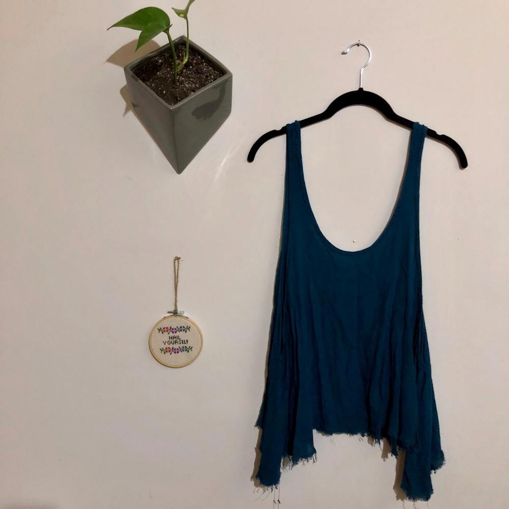 DELETING 2MORROW 🔥 Free People Blue Tank Top